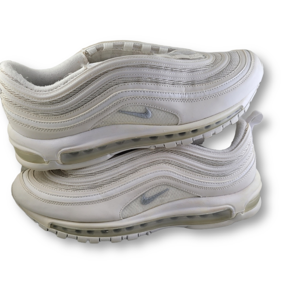 Nike Air Max 97 triple white wolf Grey size 10.5